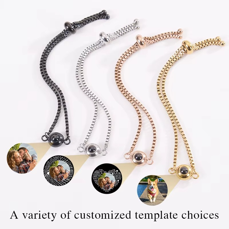 Personalized Silver Photo Bracelet