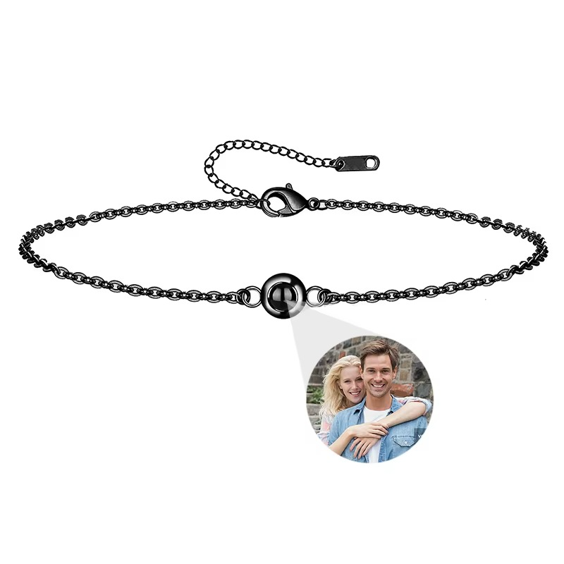 Personalized Silver Photo Bracelet