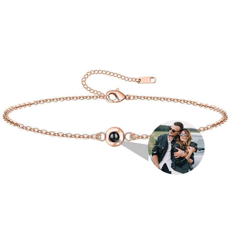 Personalized Silver Photo Bracelet