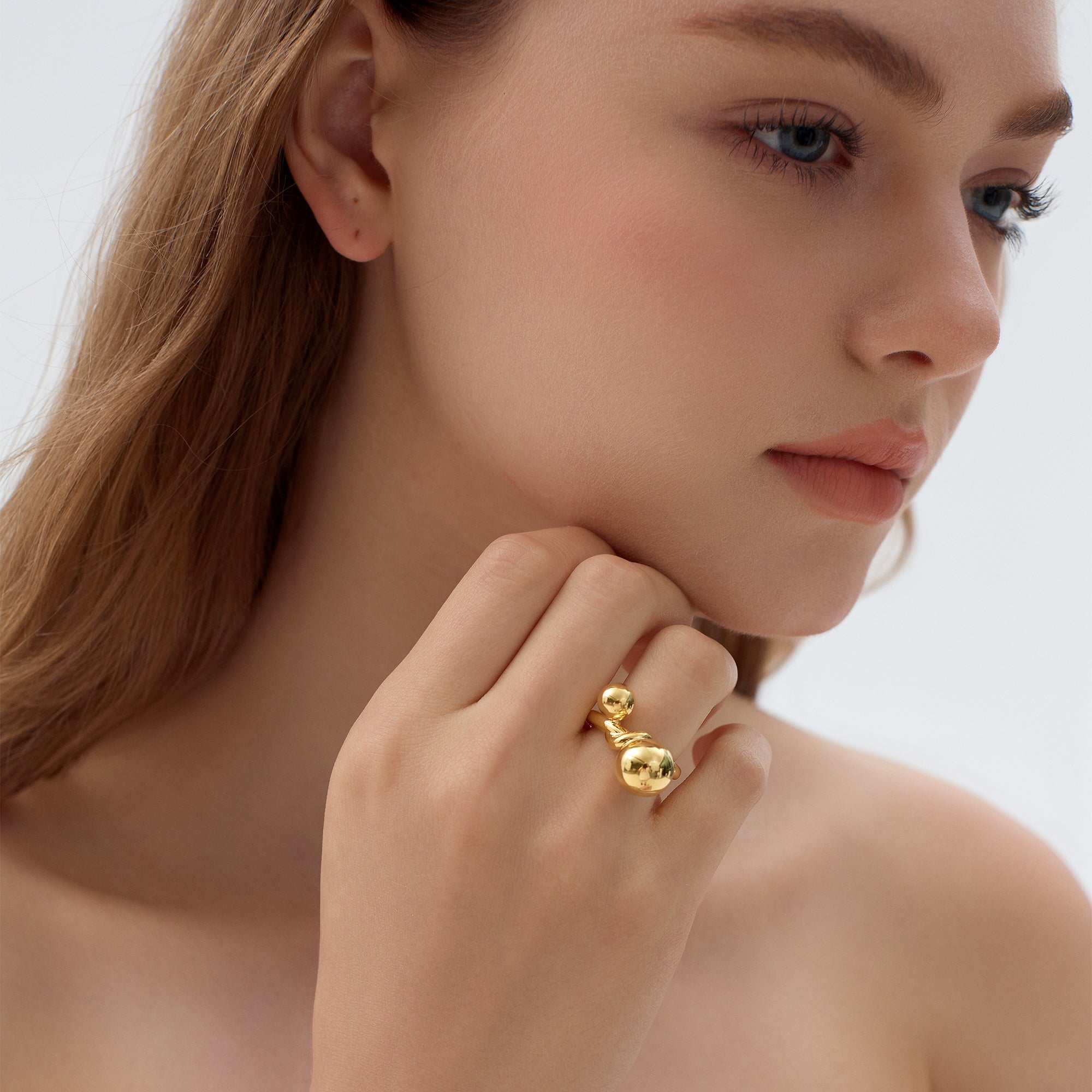 Mychica Chunky Silver/Gold Ring