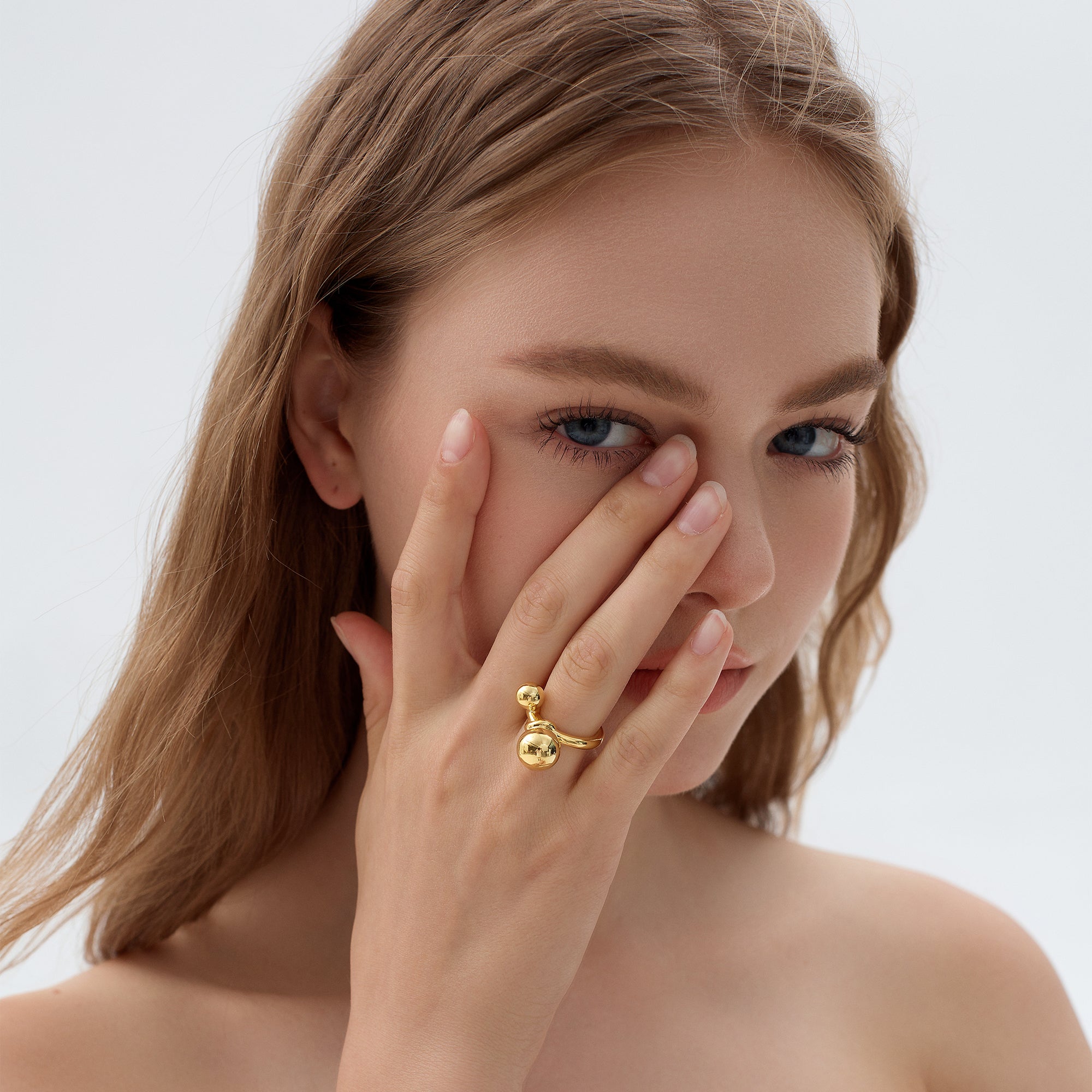 Mychica Chunky Silver/Gold Ring