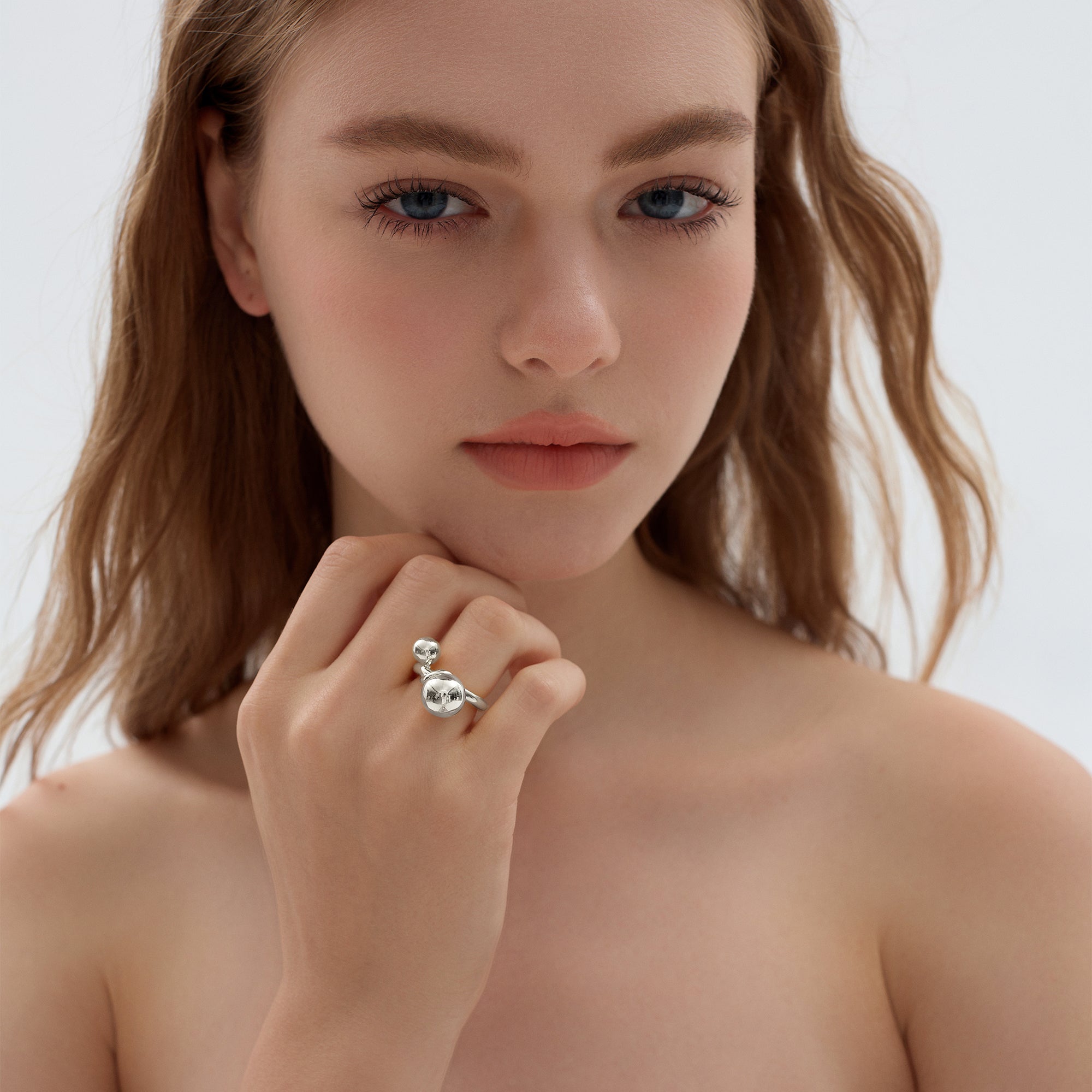 Mychica Chunky Silver/Gold Ring